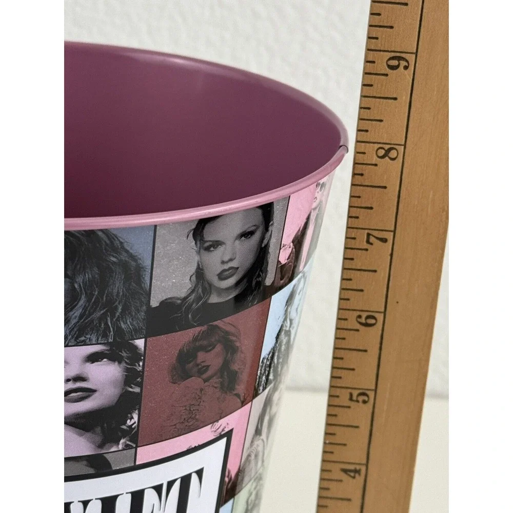 TAYLOR SWIFT BUCKET THE ERAS TOUR MOVIE Popcorn‎ Bucket Pink Tin AMC EXCLUSIVE